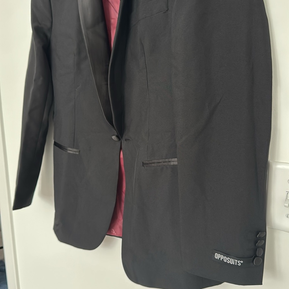 OppoSuits Black Tux Blazer - Size 38 - Picture 4 of 7
